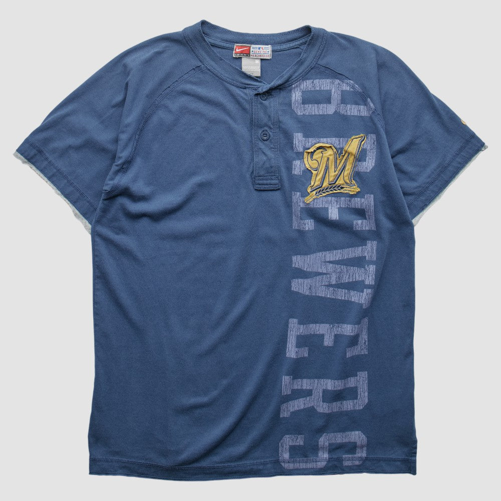 Milwaukee Brewers 2000s T-shirt - Blue Vintage | Nike