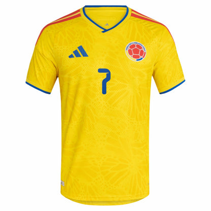 Luis Diaz Colombia National Team 2026 Home Jersey - Yellow | Adidas sale