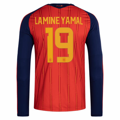 Lamine Yamal Spain National Team 2026 Home Replica Long Sleeve Jersey - Red | Adidas sale