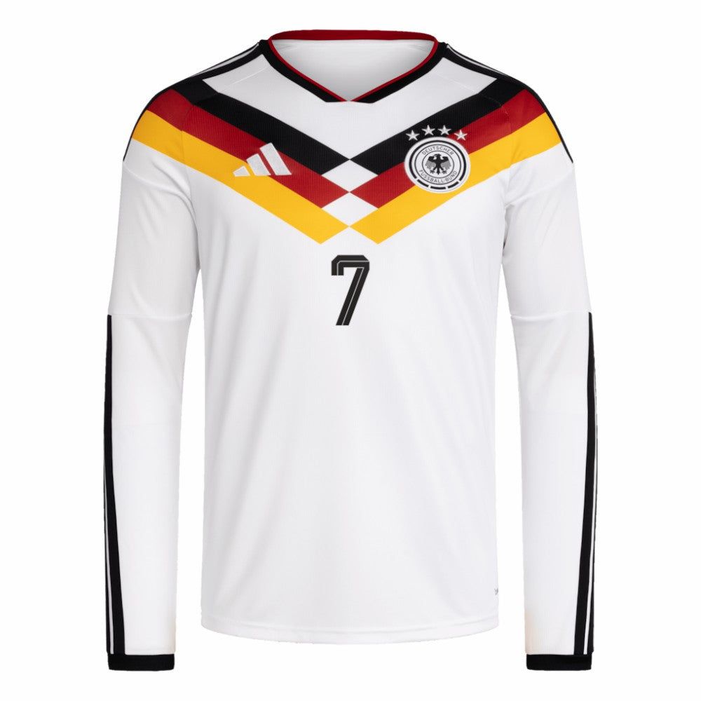 Kai Havertz Germany National Team 2026 Home Replica Long Sleeve Jersey - White | Adidas sale