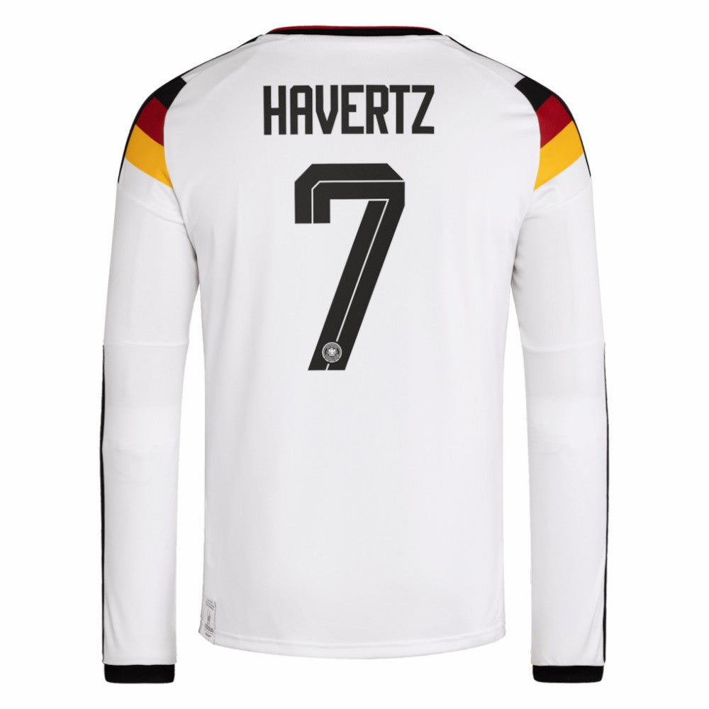 Kai Havertz Germany National Team 2026 Home Replica Long Sleeve Jersey - White | Adidas sale