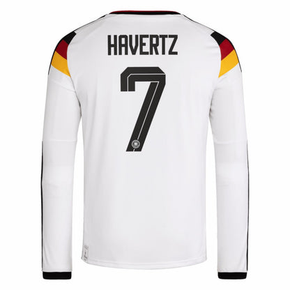 Kai Havertz Germany National Team 2026 Home Replica Long Sleeve Jersey - White | Adidas sale