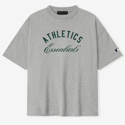 Athletics Fear of God x MLB Unisex 90's T-Shirt - Heather Gray