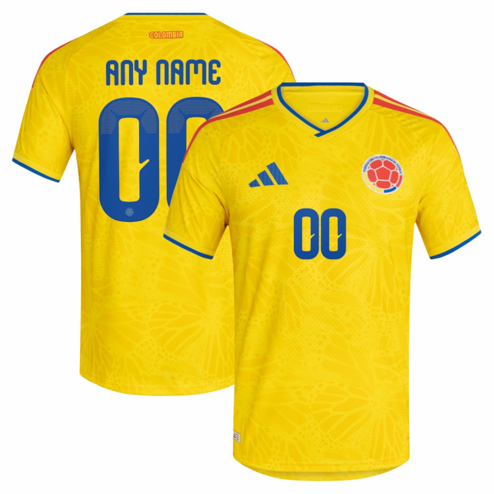 Colombia National Team FIFA x World Cup 2026 Home On Field Custom Jersey - Yellow | Adidas online