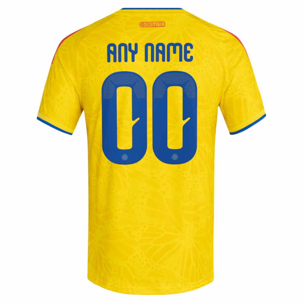 Colombia National Team FIFA x World Cup 2026 Home On Field Custom Jersey - Yellow | Adidas online