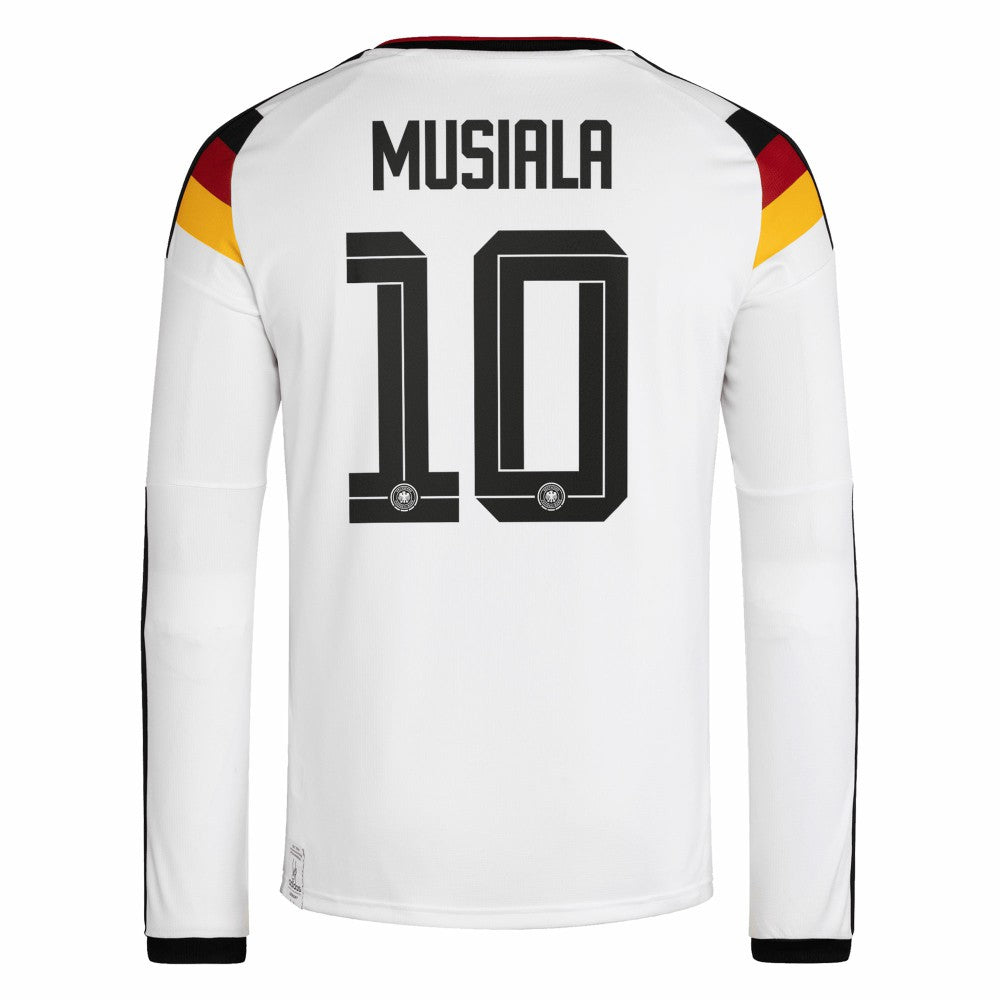 Jamal Musiala Germany National Team 2026 Home Replica Long Sleeve Jersey - White | Adidas for sale