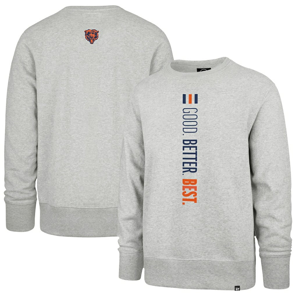 Chicago Bears '47 Good. Better. Best. Franklin Sweatshirt - Heather Gray for sale