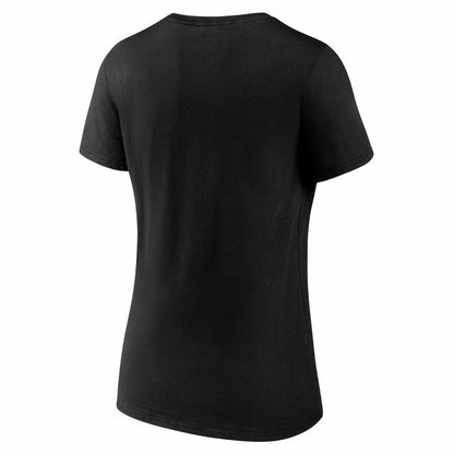 Carolina Panthers Women's Hustle V-Neck T-Shirt - Black on sale