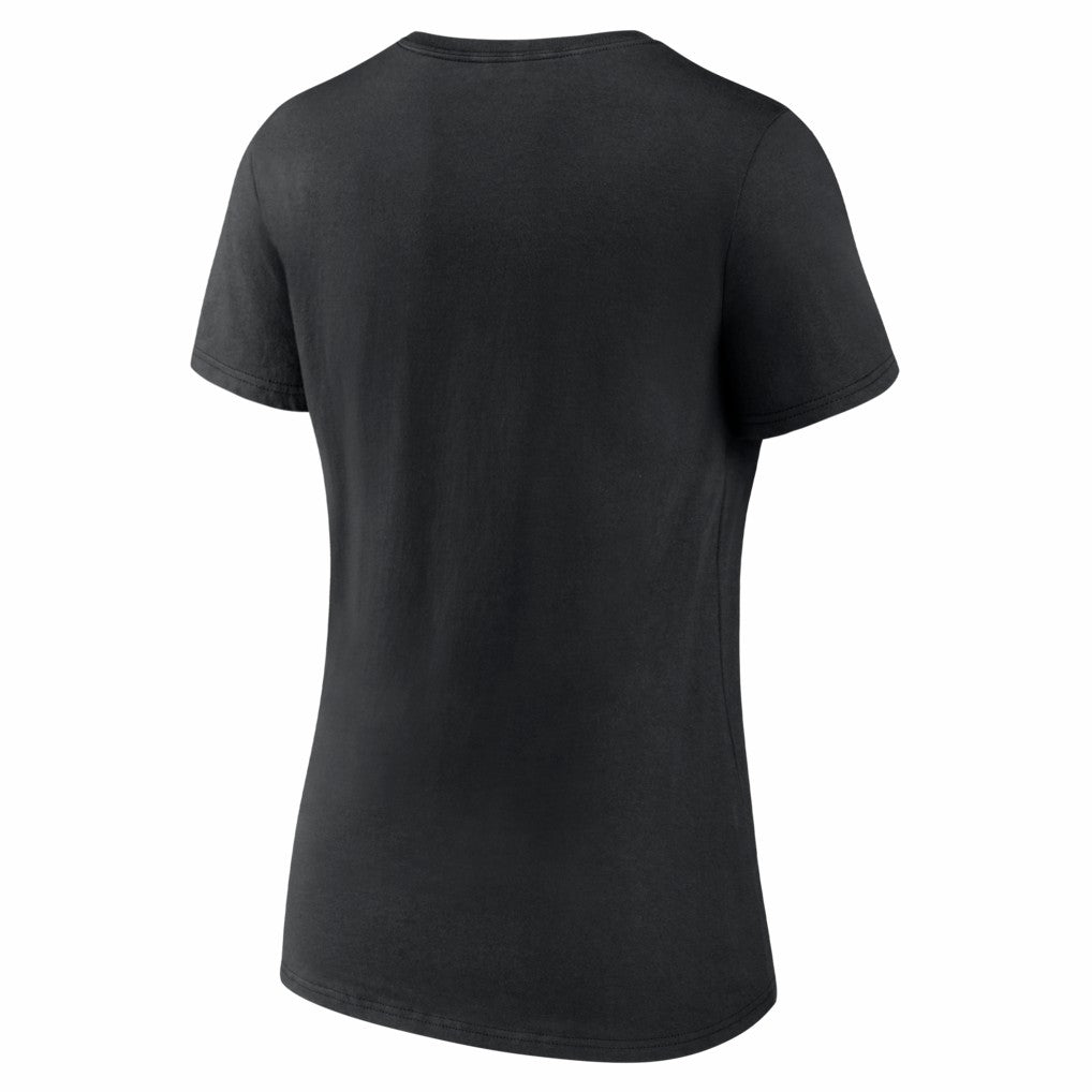 New Orleans Saints Women's Hustle V-Neck T-Shirt - Black discount