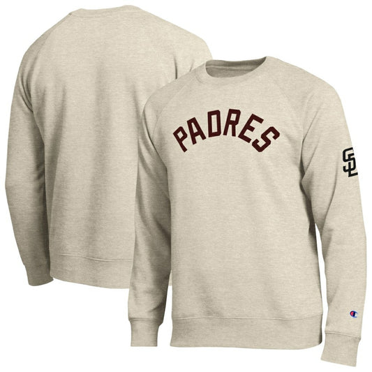 San Diego Padres Champion All-Star Soft Felt Sweatshirt - Oatmeal