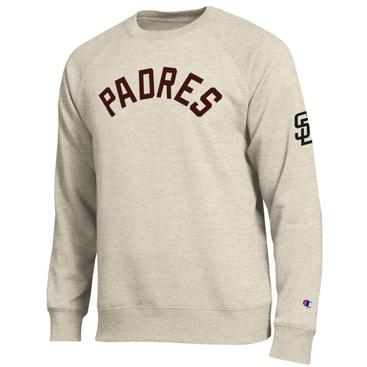 San Diego Padres Champion All-Star Soft Felt Sweatshirt - Oatmeal