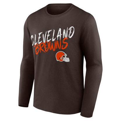 Cleveland Browns Hustle Long Sleeve T-Shirt - Brown for sale
