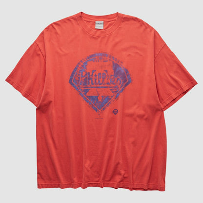 Philadelphia Phillies Genuine Merchandise 2000s T-shirt - Red Vintage
