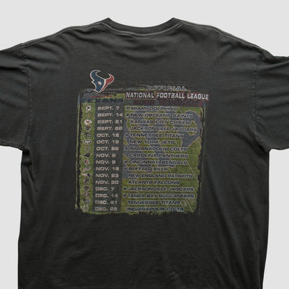 Houston Texans NFL 2000s T-shirt - Charcoal Vintage for sale