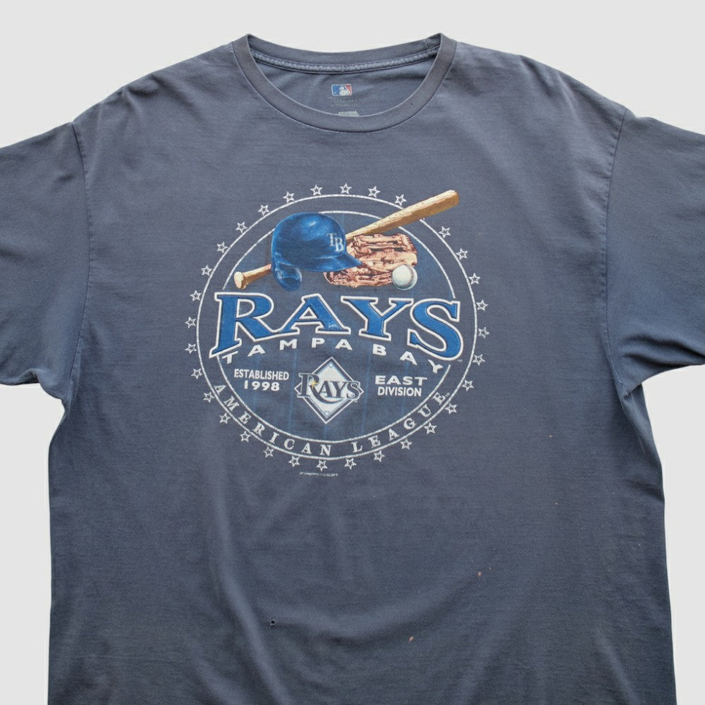 Tampa Bay Rays MLB Genuine Merchandise 2000s T-shirt - Navy Vintage