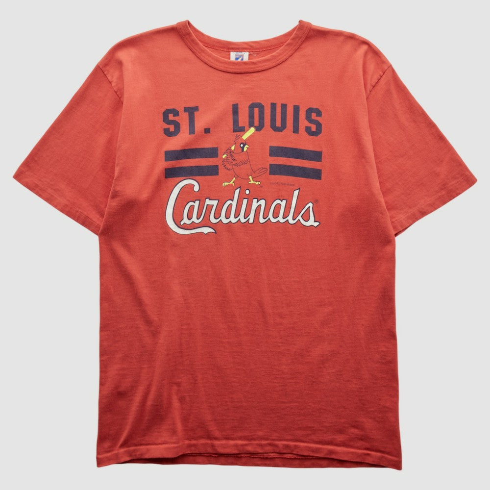 St. Louis Cardinals Logo 7 1989 T-shirt - Red Vintage