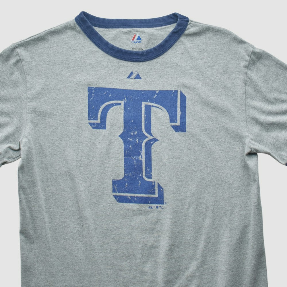Texas Rangers Majestic 2010 T-shirt - Heather Gray Vintage