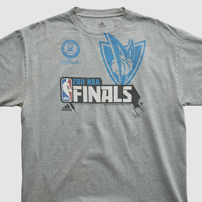 Dallas Mavericks 2011 T-shirt sale - Heather Gray Vintage | Adidas shop