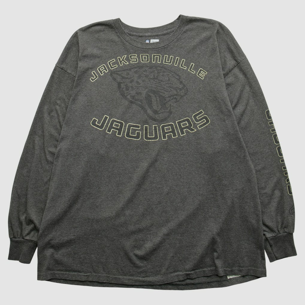 Jacksonville Jaguars NFL 2000s Long Sleeve T-shirt - Dark Heather Gray Vintage outlet