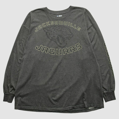 Jacksonville Jaguars NFL 2000s Long Sleeve T-shirt - Dark Heather Gray Vintage outlet