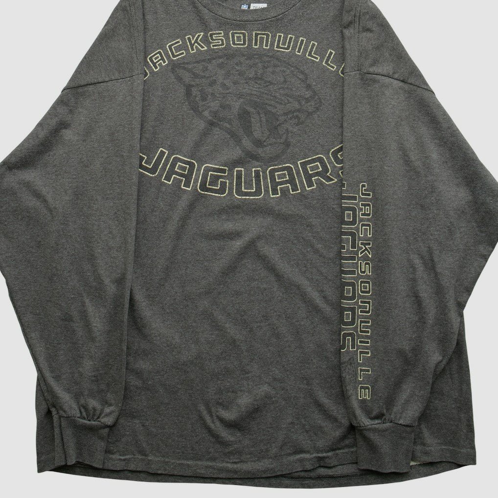Jacksonville Jaguars NFL 2000s Long Sleeve T-shirt - Dark Heather Gray Vintage outlet