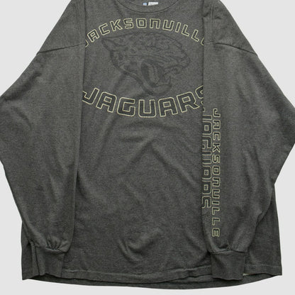 Jacksonville Jaguars NFL 2000s Long Sleeve T-shirt - Dark Heather Gray Vintage outlet