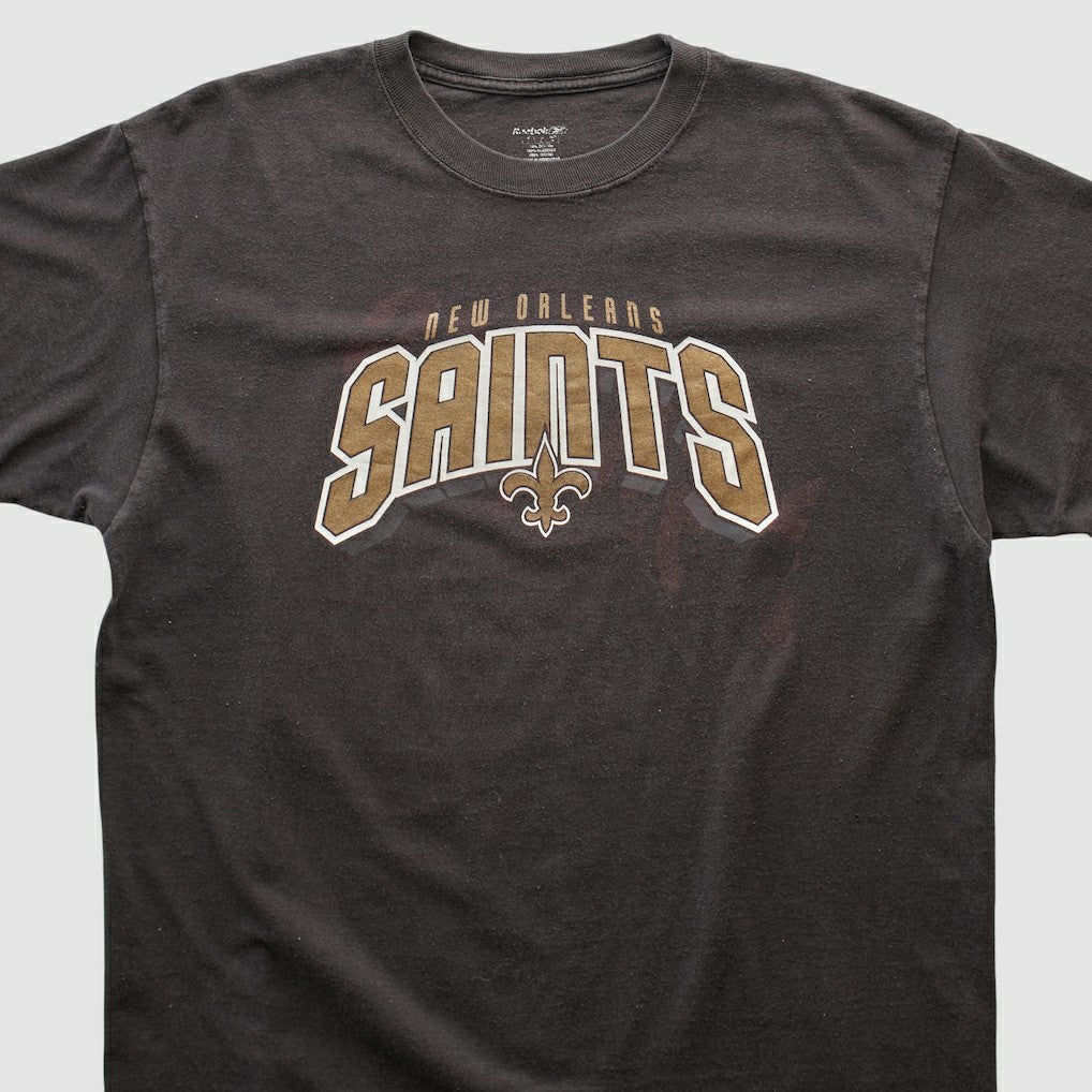 New Orleans Saints Reebok 2000s T-shirt - Black Vintage for sale