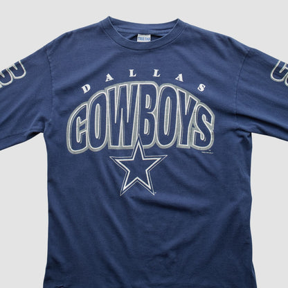 Dallas Cowboys True Fan 90s Long Sleeve T-shirt - Navy Vintage outlet