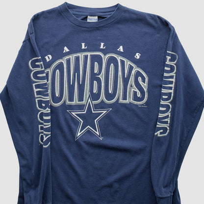 Dallas Cowboys True Fan 90s Long Sleeve T-shirt - Navy Vintage outlet