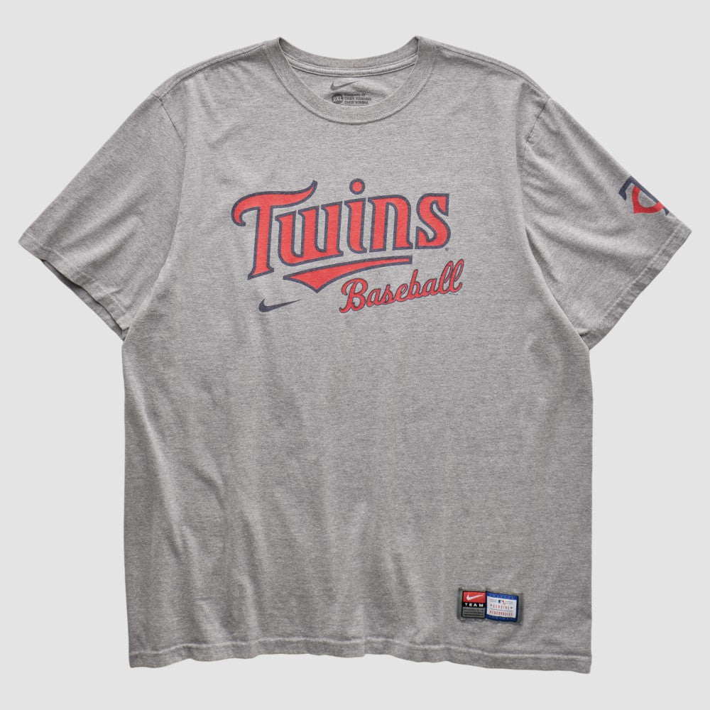 Minnesota Twins 2010s T-shirt - Heather Gray Vintage | Nike