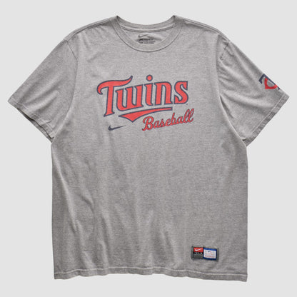 Minnesota Twins 2010s T-shirt - Heather Gray Vintage | Nike