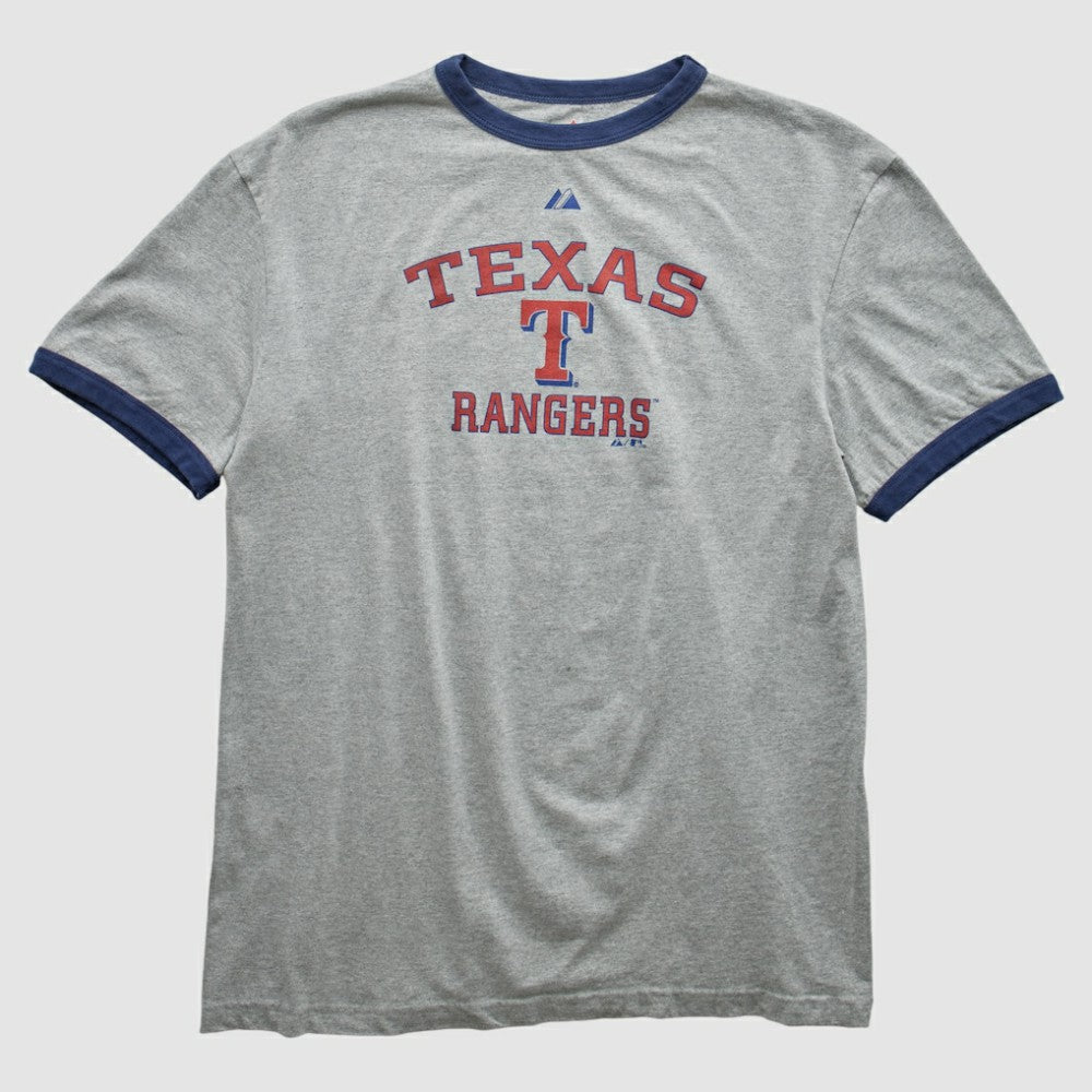Texas Rangers Majestic 2010 T-shirt - Heather Gray Vintage