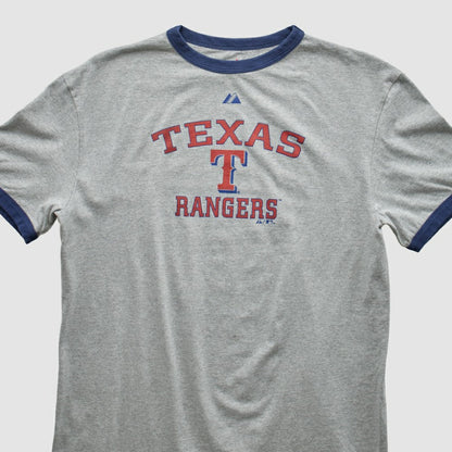Texas Rangers Majestic 2010 T-shirt - Heather Gray Vintage