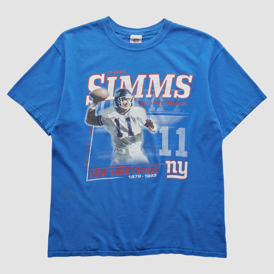 Phil Simms NFL 2000s T-shirt - Blue Vintage discount
