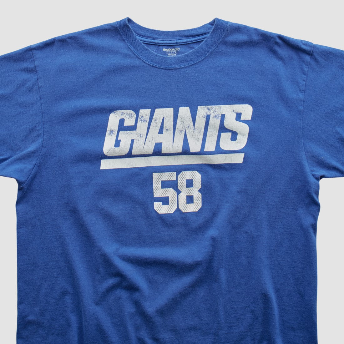 New York Giants Reebok 2000s T-shirt - Blue Vintage for sale