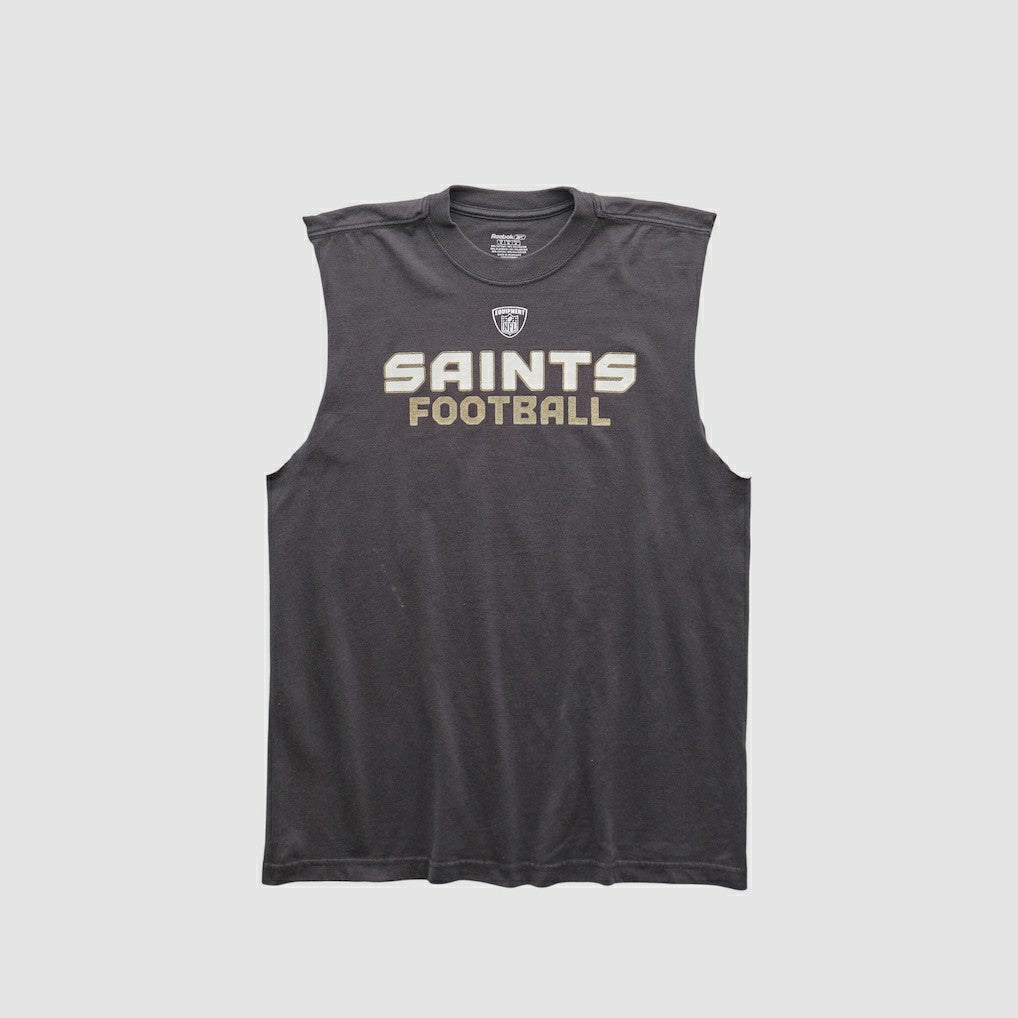 New Orleans Saints Reebok 2000s Tank - Black Vintage sale