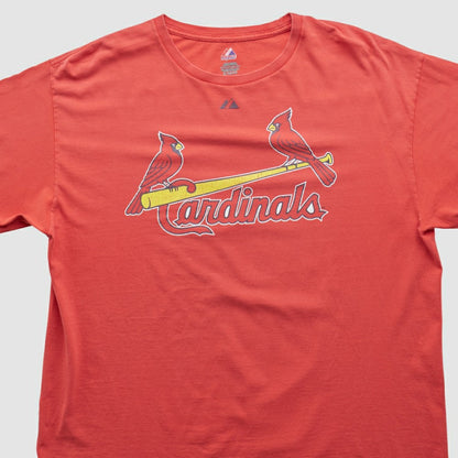 St. Louis Cardinals Majestic 2010s T-shirt - Red Vintage