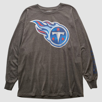 Tennessee Titans NFL 2000s Long Sleeve T-shirt - Dark Heather Gray Vintage sale