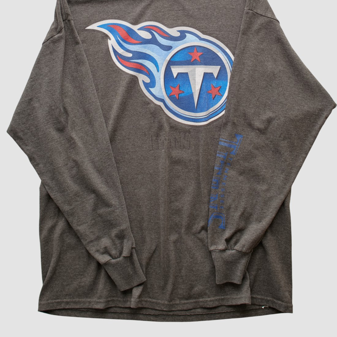 Tennessee Titans NFL 2000s Long Sleeve T-shirt - Dark Heather Gray Vintage sale