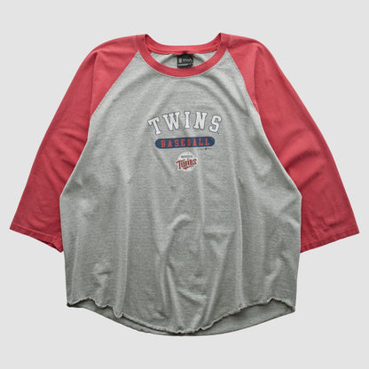 Minnesota Twins Gear For Sports 2000s T-shirt - Heather Gray Vintage