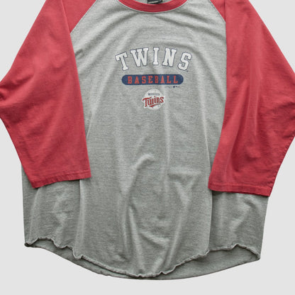 Minnesota Twins Gear For Sports 2000s T-shirt - Heather Gray Vintage