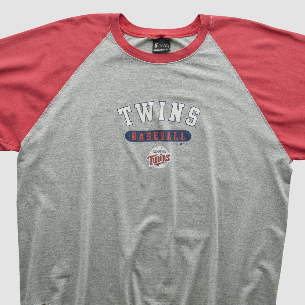 Minnesota Twins Gear For Sports 2000s T-shirt - Heather Gray Vintage