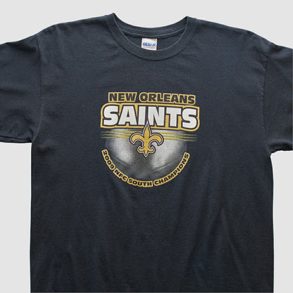 New Orleans Saints Gildan 2009 T-shirt - Black Vintage for sale