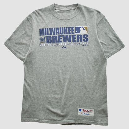 Milwaukee Brewers 2008 T-shirt - Heather Gray Vintage
