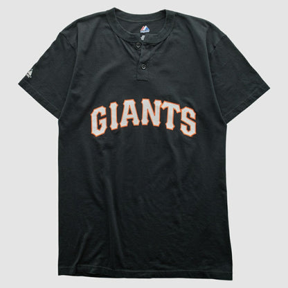 San Francisco Giants Majestic 2000s T-shirt - Black Vintage