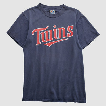 Minnesota Twins Majestic 2000s T-shirt - Navy Vintage