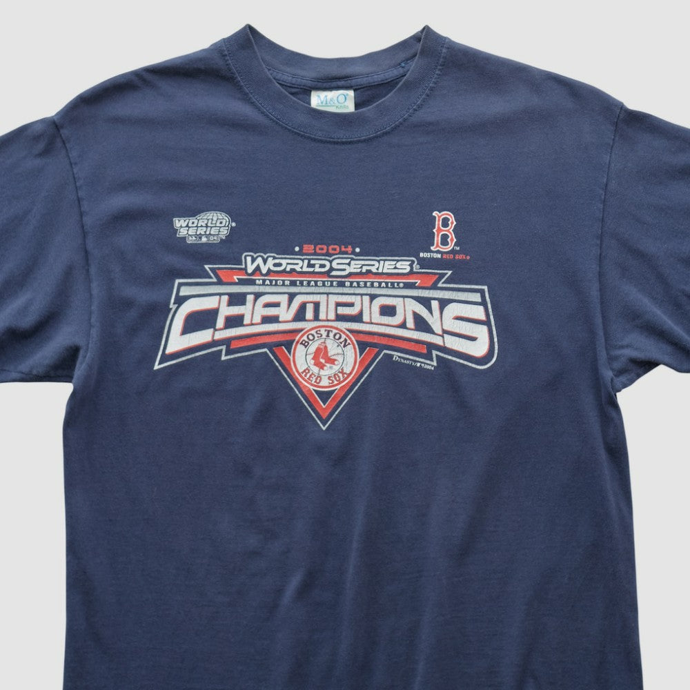 Boston Red Sox M&O Knits 2004 T-shirt - Navy Vintage