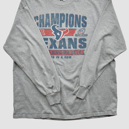 Houston Texans Team Edition Apparel 2012 Long Sleeve T-shirt - Heather Gray Vintage cheap