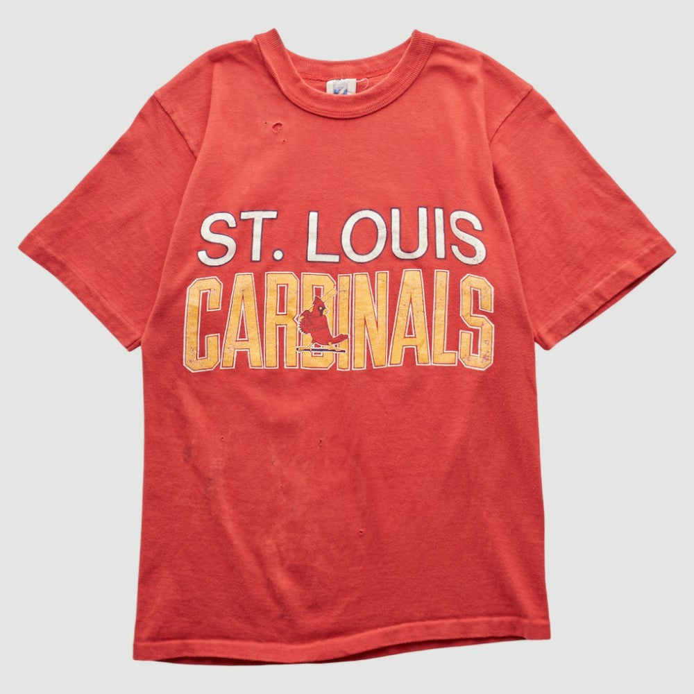 St. Louis Cardinals Logo 7 90s T-shirt - Red Vintage