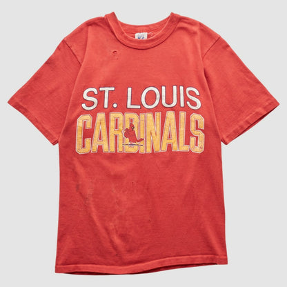 St. Louis Cardinals Logo 7 90s T-shirt - Red Vintage